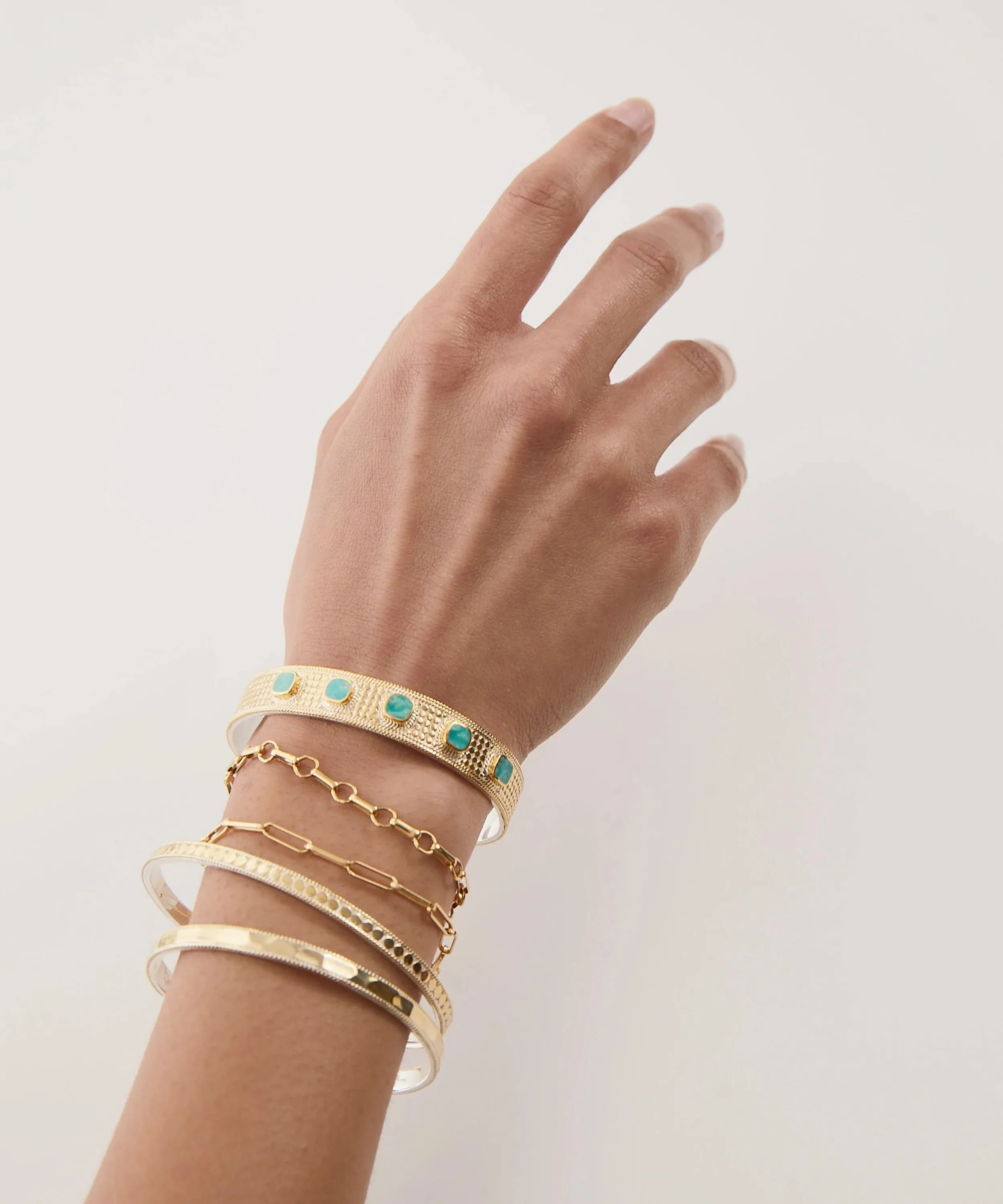 Anna Beck Hammered Stacking Cuff