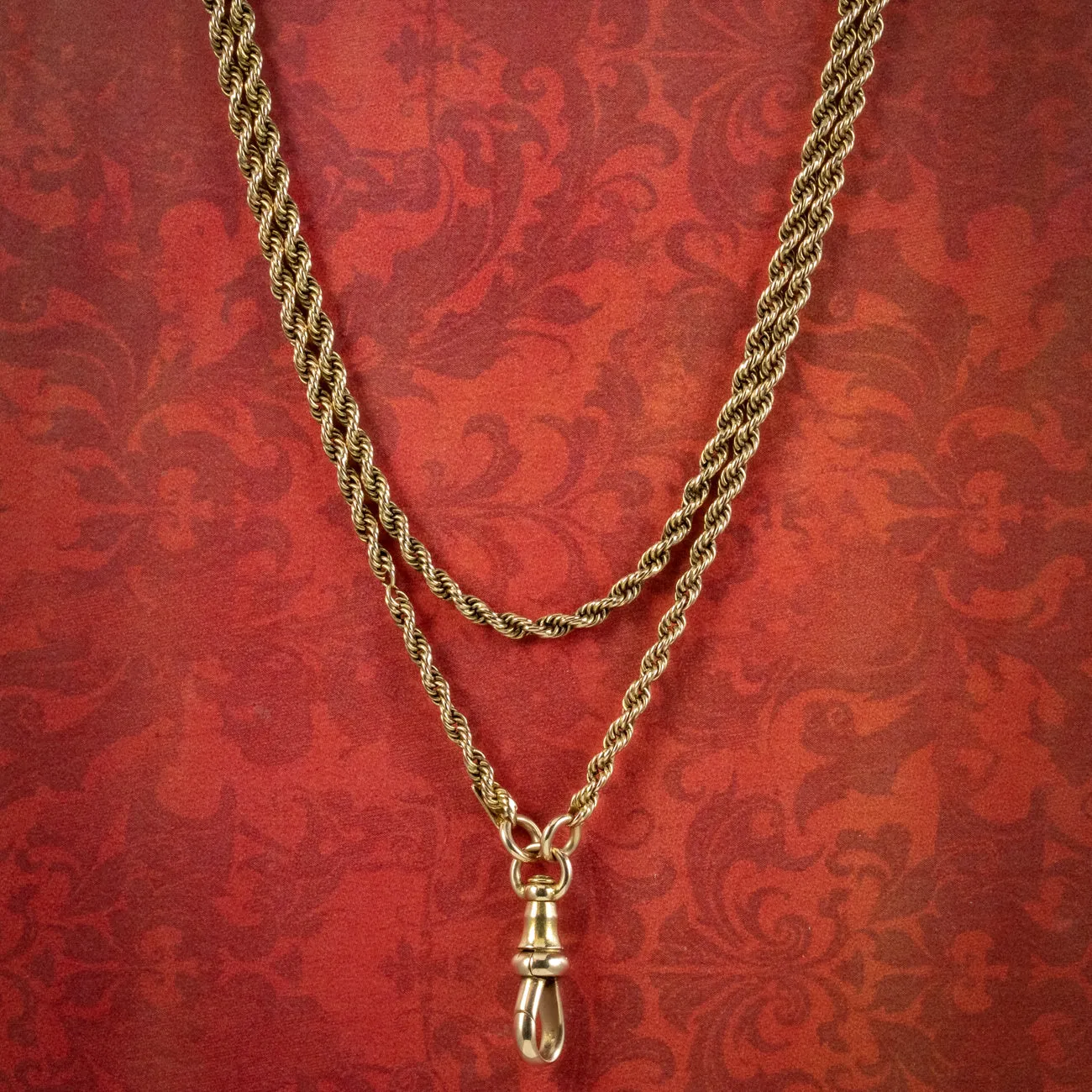 Antique Victorian Guard Chain 15ct Gold