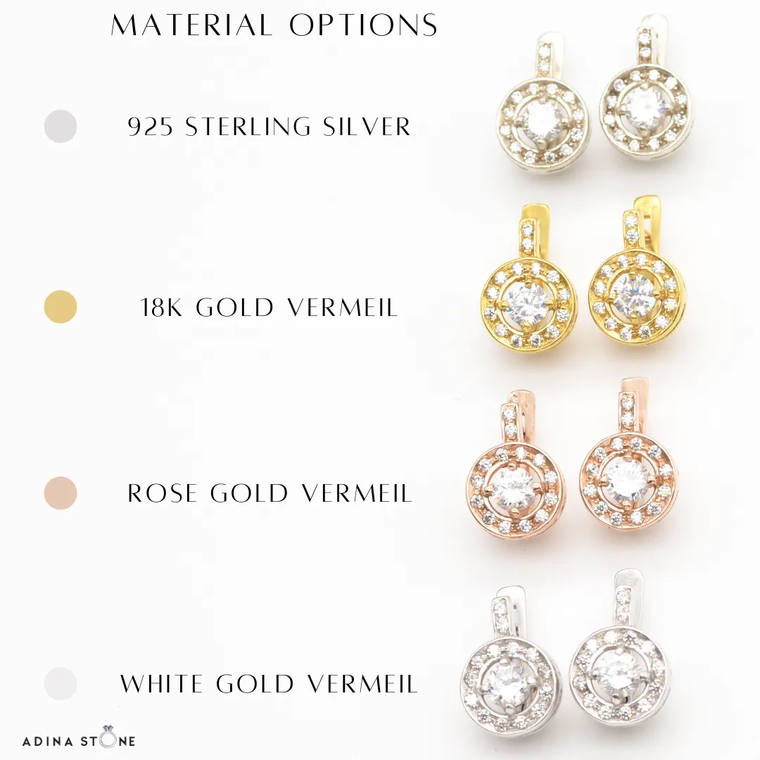 Citrine Flower Earrings - Colorful Flower Studs - Multistone Flower Earrings