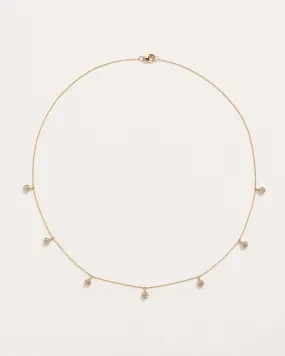 Diamond Station Droplet Necklace