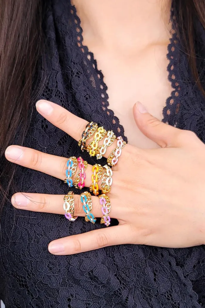 Enamel Chain Ring