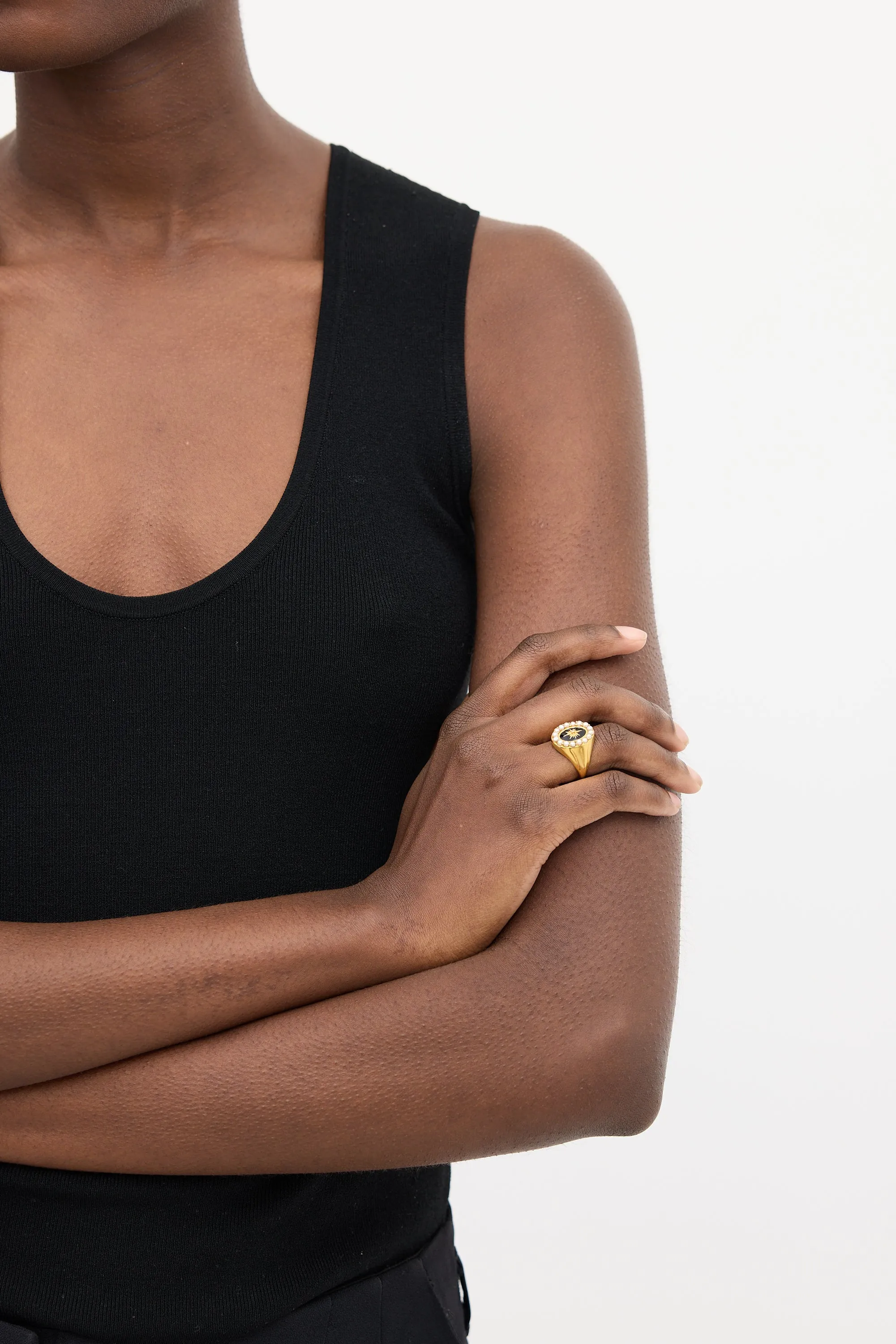 Gold Vermeil & Multi Stone Night Sky Cocktail Ring