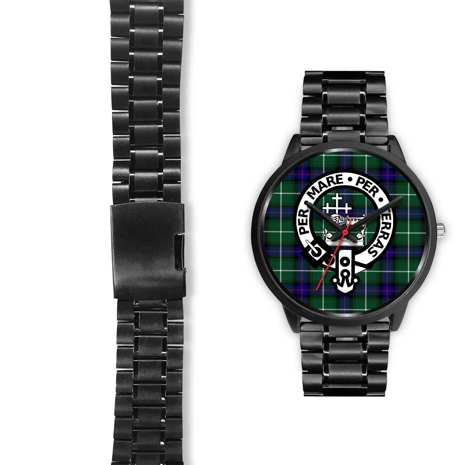 MacDonald Of The Isles Clan Badge Tartan Black Watch
