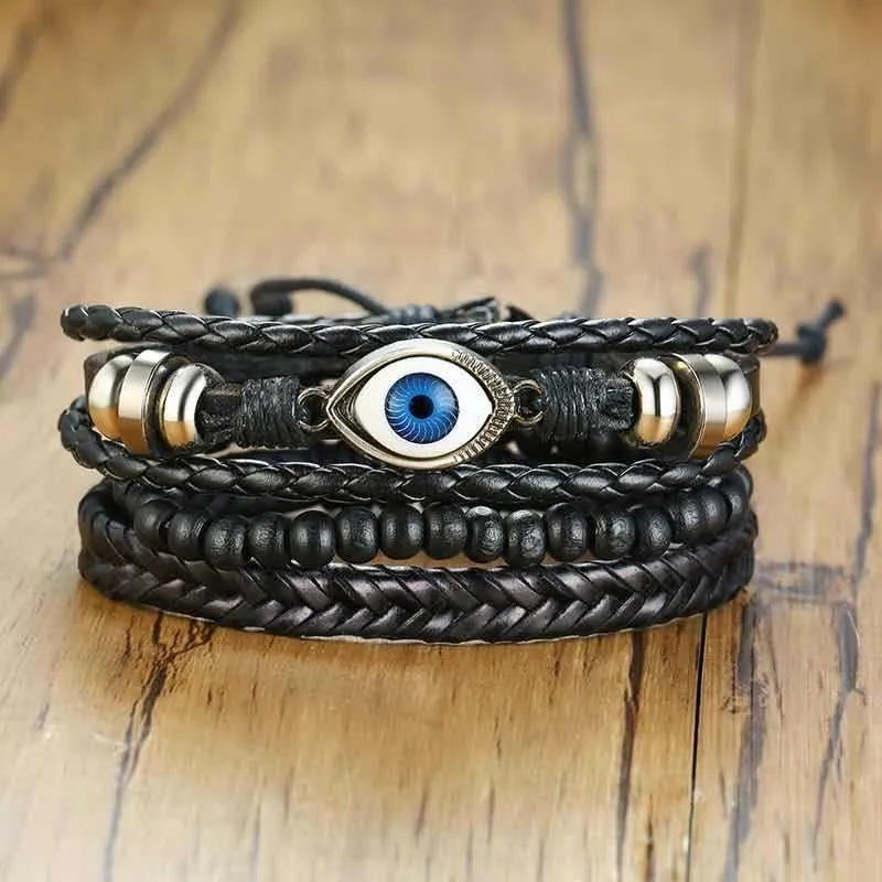 Men's Cowhide Leather Bracelet