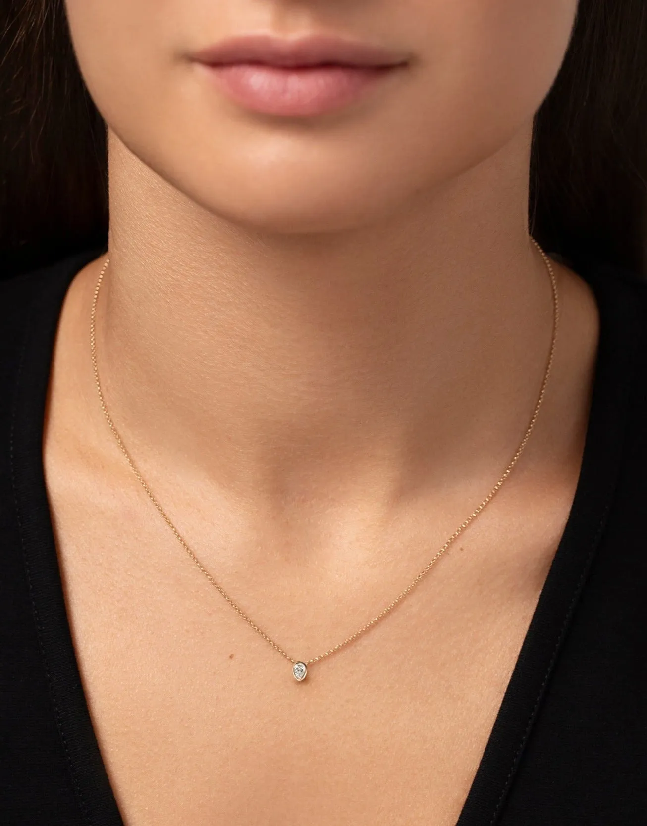 Mixed Shapes Diamond Pendant Necklace
