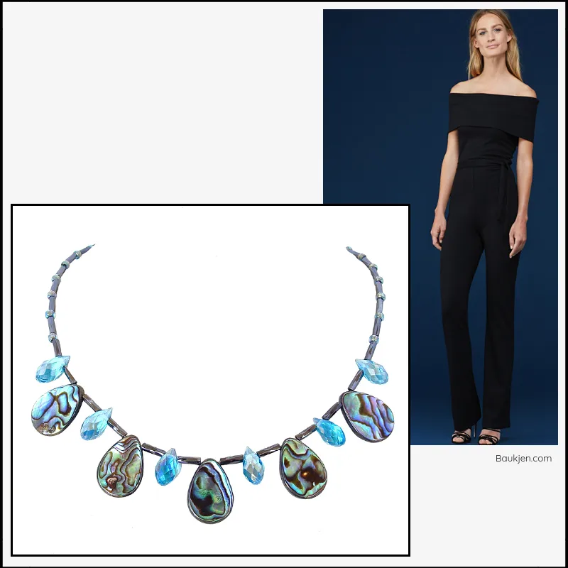 Mystique: Princess Style Necklace with Abalone