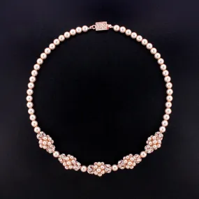Pearl Cluster Necklace
