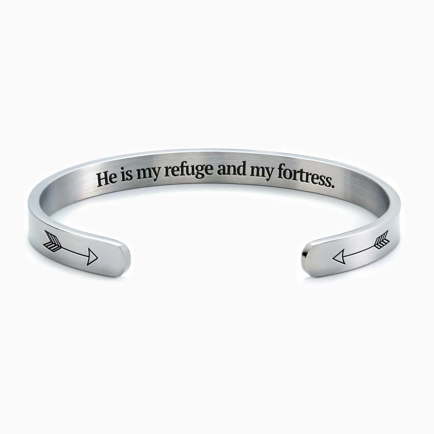 Psalm 91:2 Cuff Bracelet