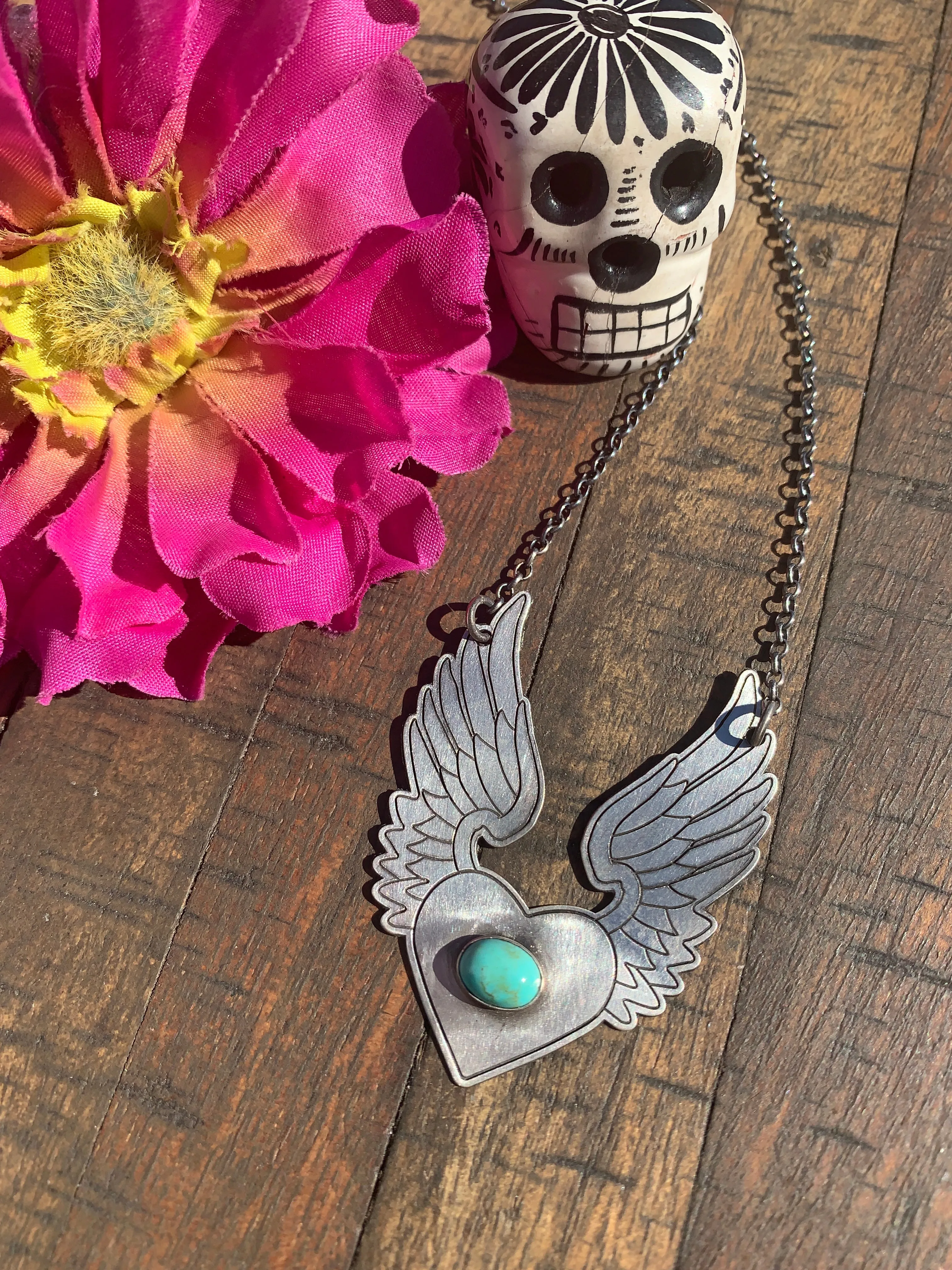 "Angel Wing Heart" Necklace
