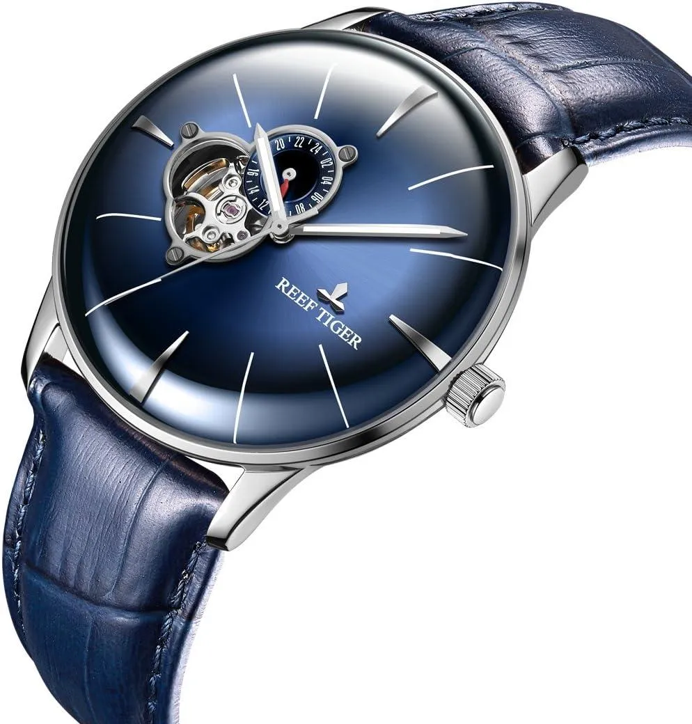 Reef Tiger Casual Blue Dial mechanical watch