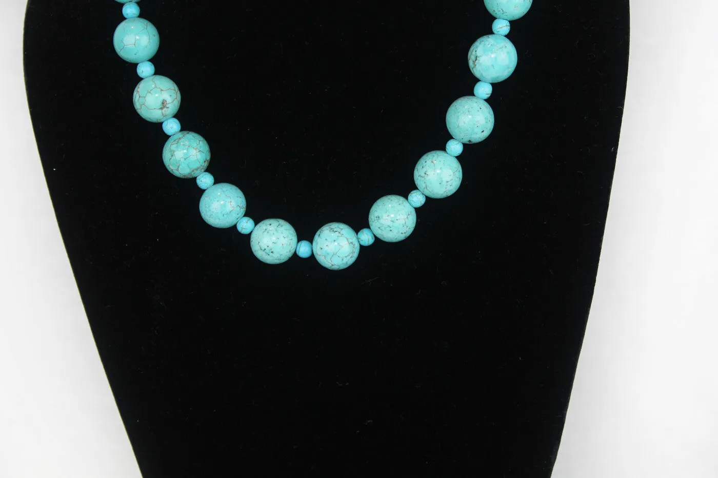 Semi Precious Gem stone handmade in USA Genuine Turquoise Necklace