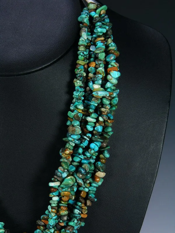 Seven Strand Navajo Turquoise Necklace