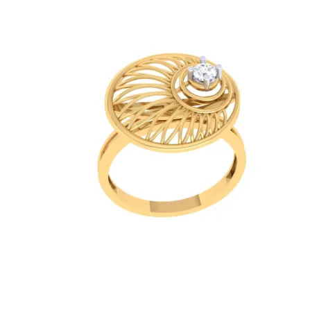 Stone-studded Impeccable Gold Earring