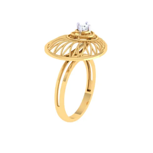 Stone-studded Impeccable Gold Earring