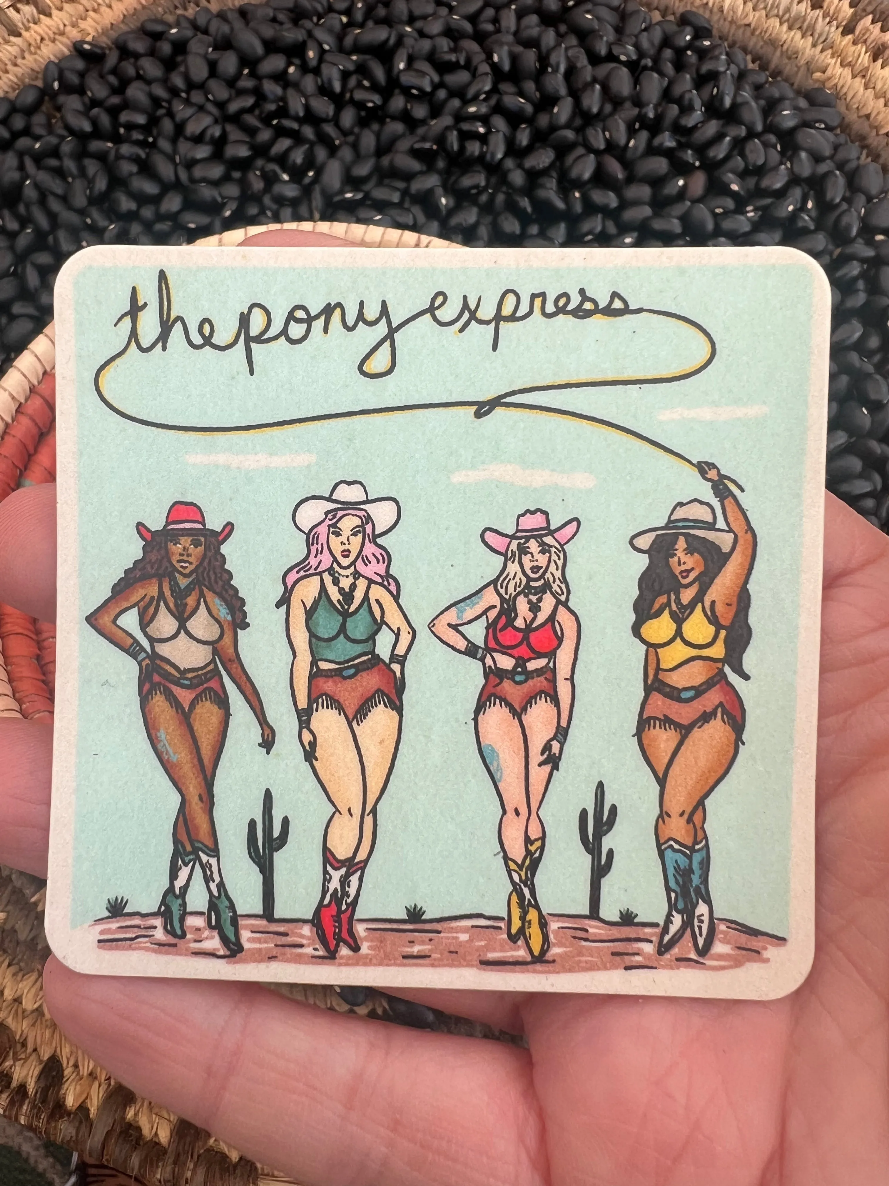 The Pony Express Sticker