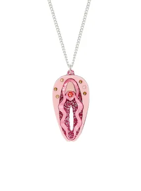 Vulva Necklace - Pink